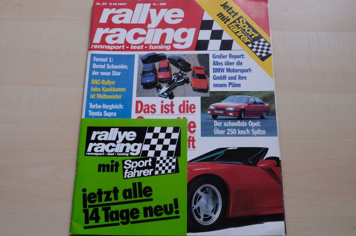 Deckblatt Rallye Racing (25/1987)